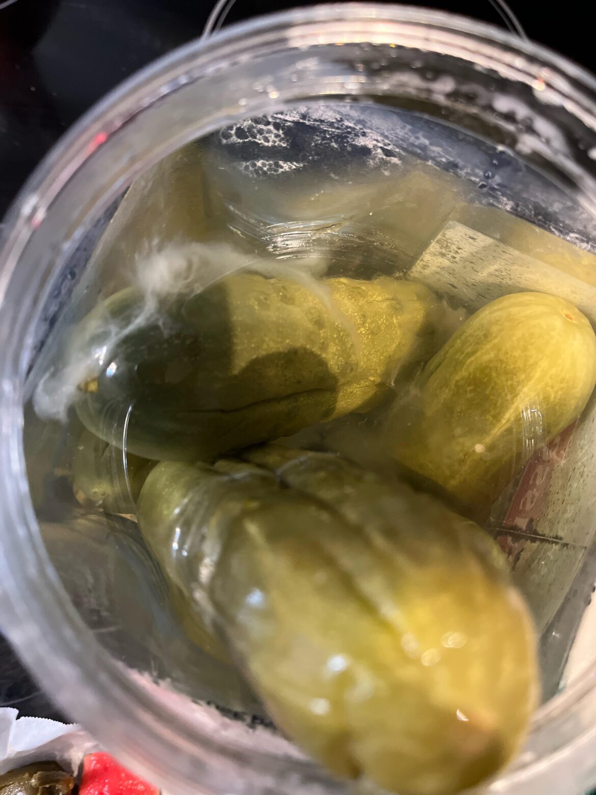 Gooey white stuff in my oiji. Is this normal?