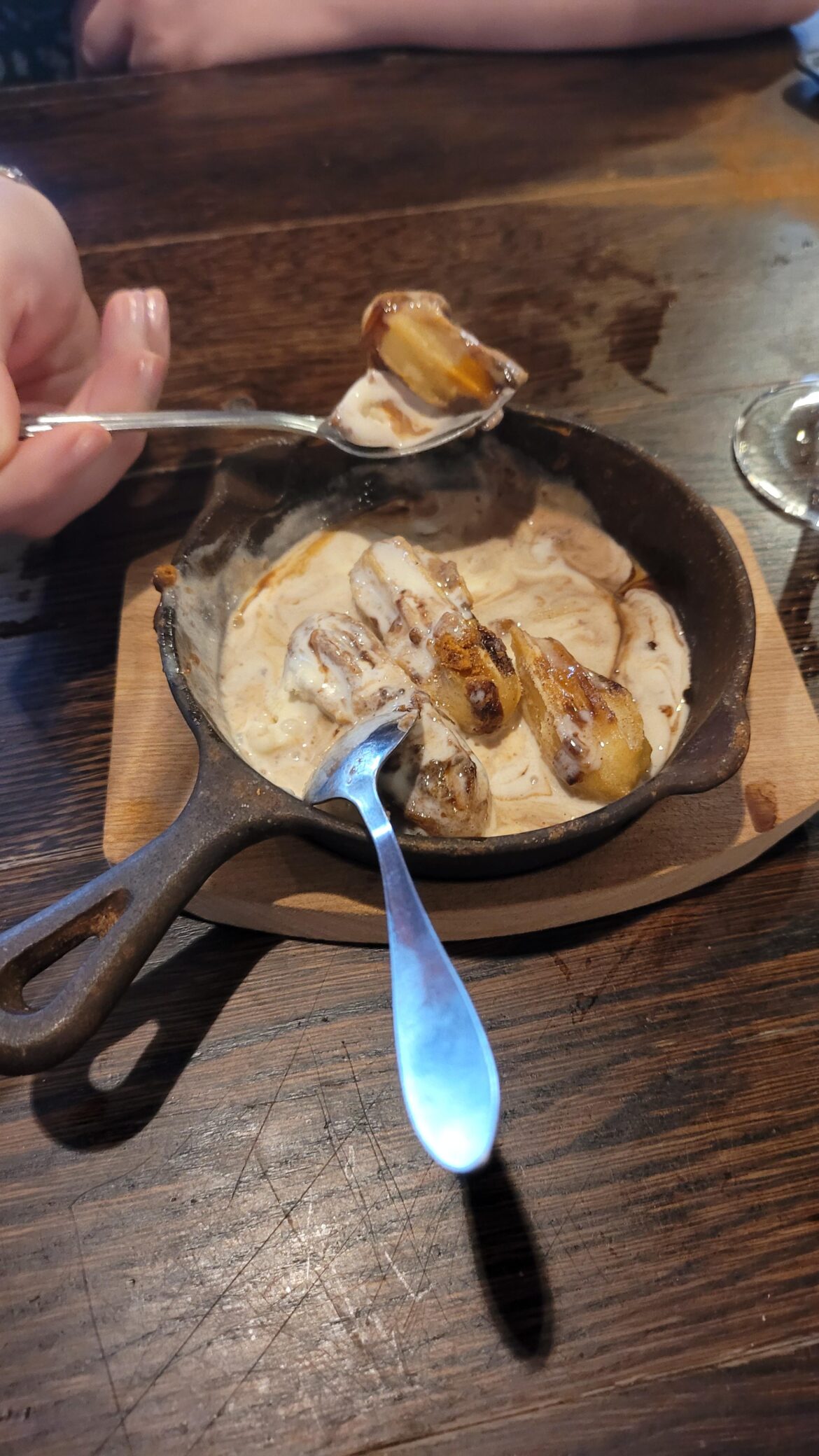 Churros and ice cream straight off the cooker