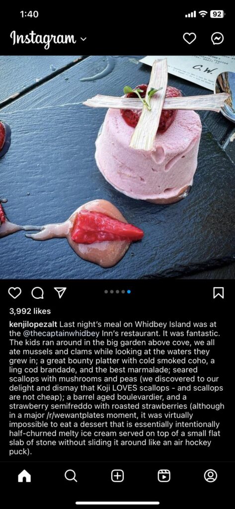 Kenji references this sub after being served ice cream on a plate