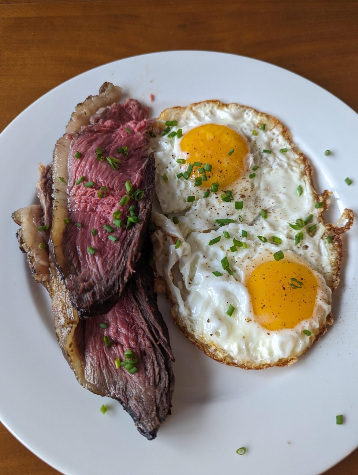 Leftover Smoked Picanha and Fried Eggs