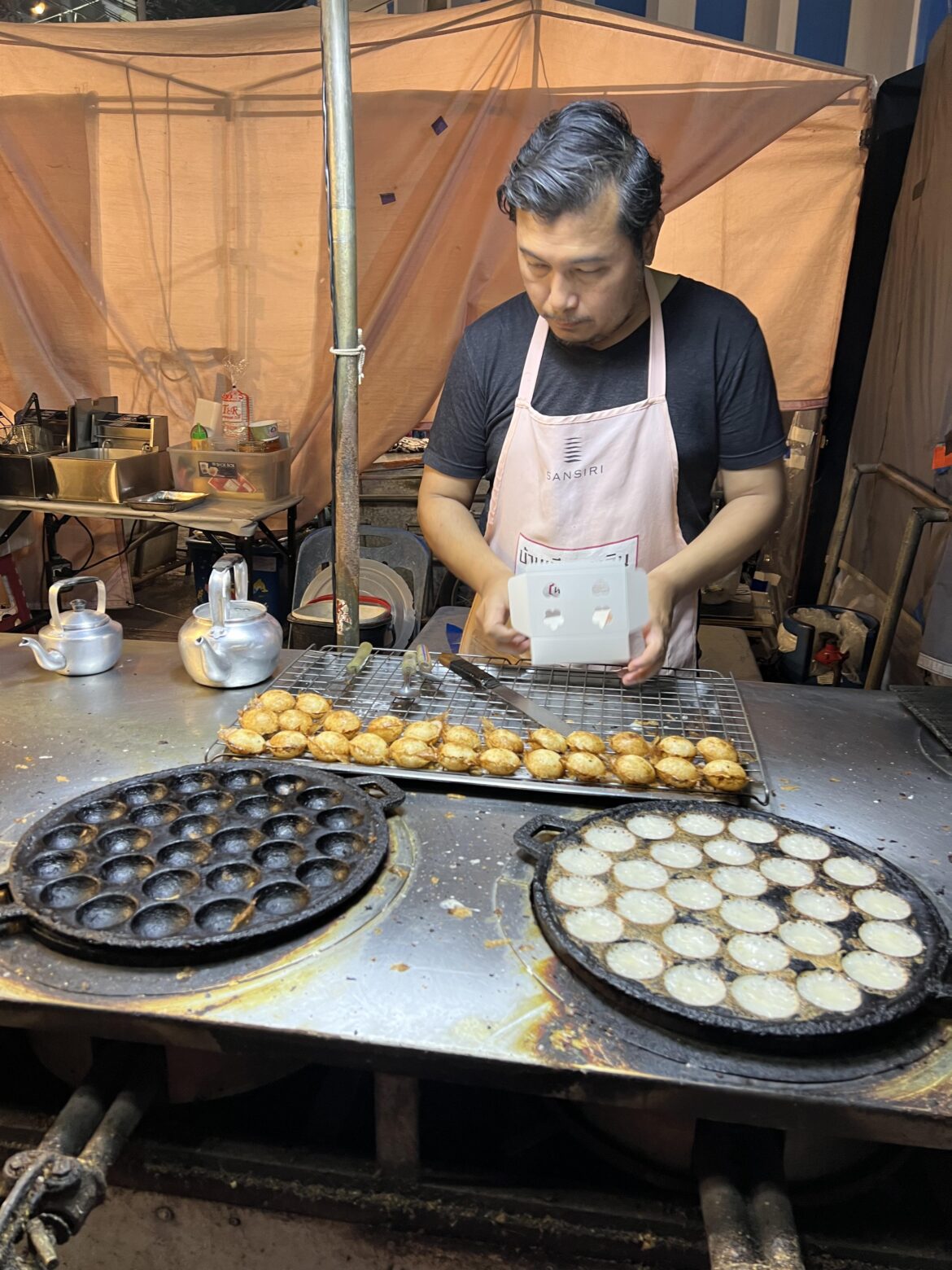 Kanom krok- Thai coconut pancakes