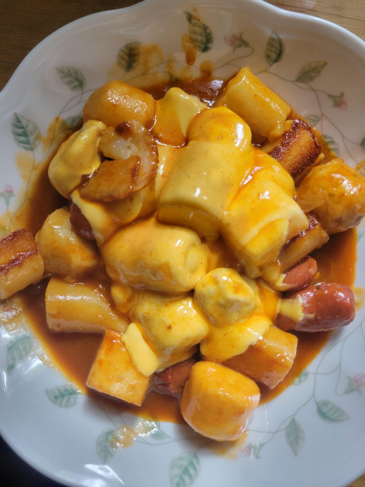 Tteokbokki with cheese