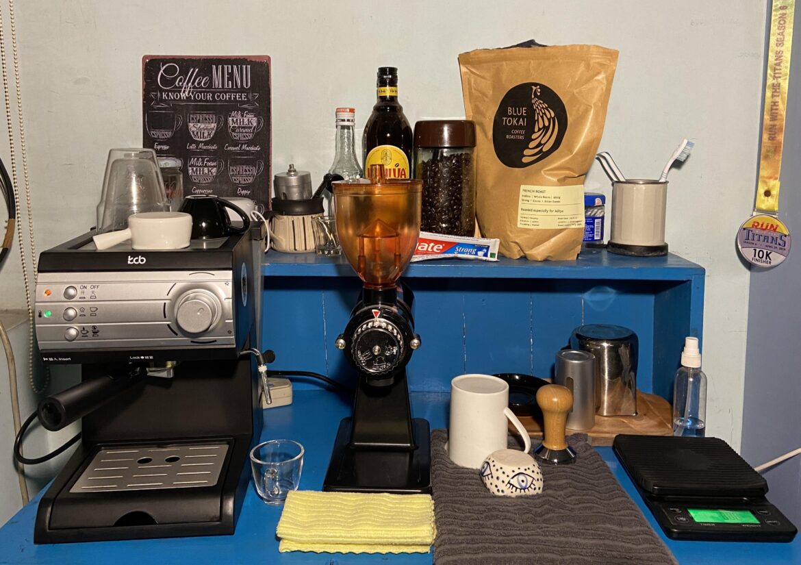 Current espresso setup. It ain’t much but its honest work.