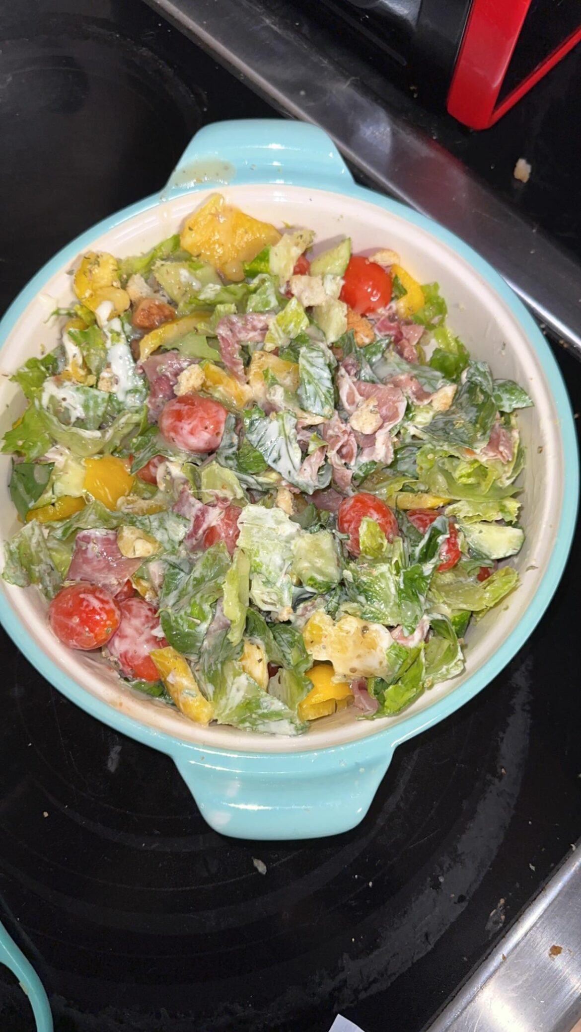 Italian Hoagie Salad With Prosciutto