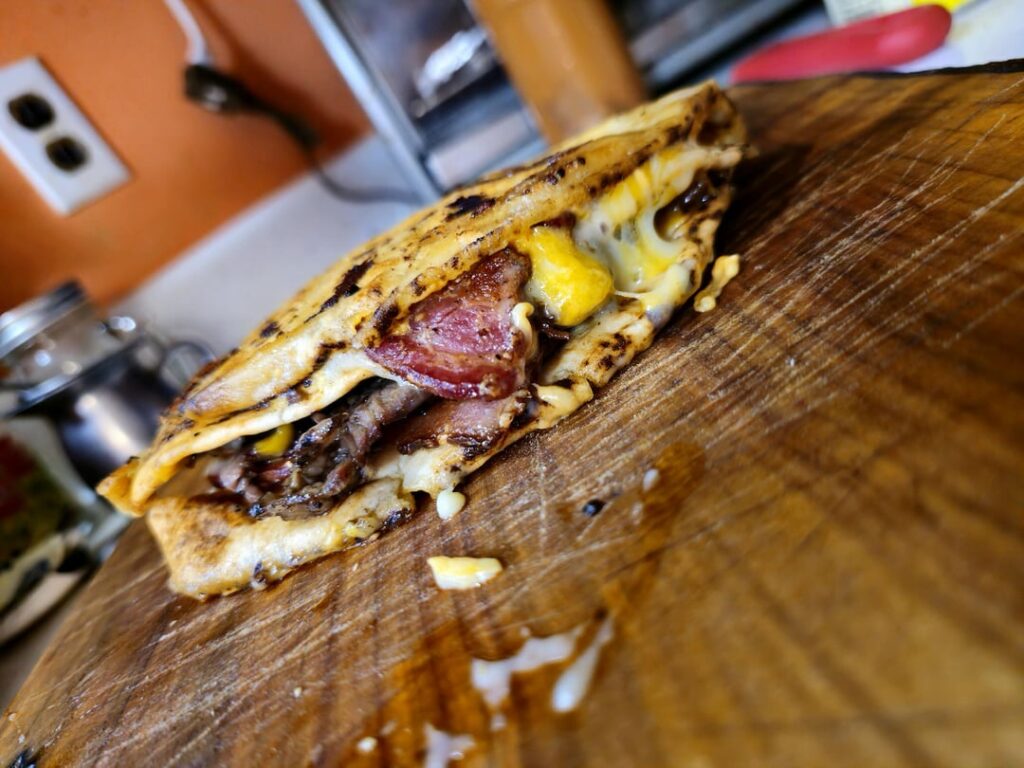 Steak & Bacon Pita Melt