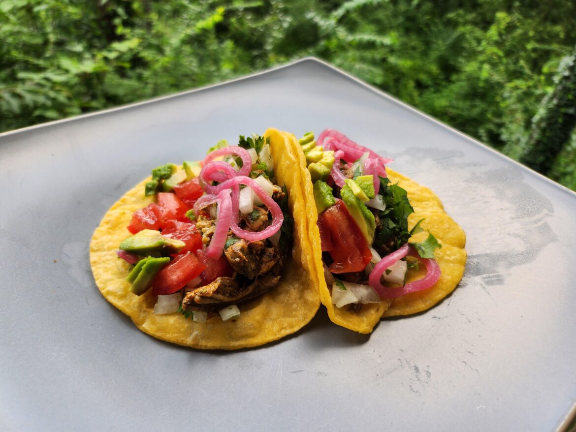 Kenji's Chicken Green Chili Tacos!