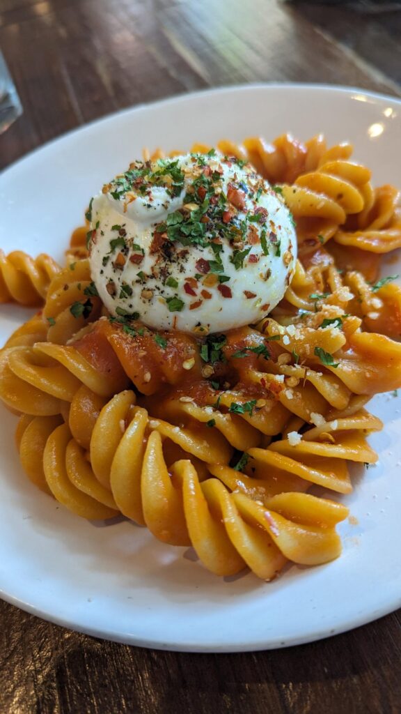 Colapasta, Santa Monica - Moringa Agnoloti/ Piemonte ($19), Colonne di Pompeii / Vesuvio ($22.50)