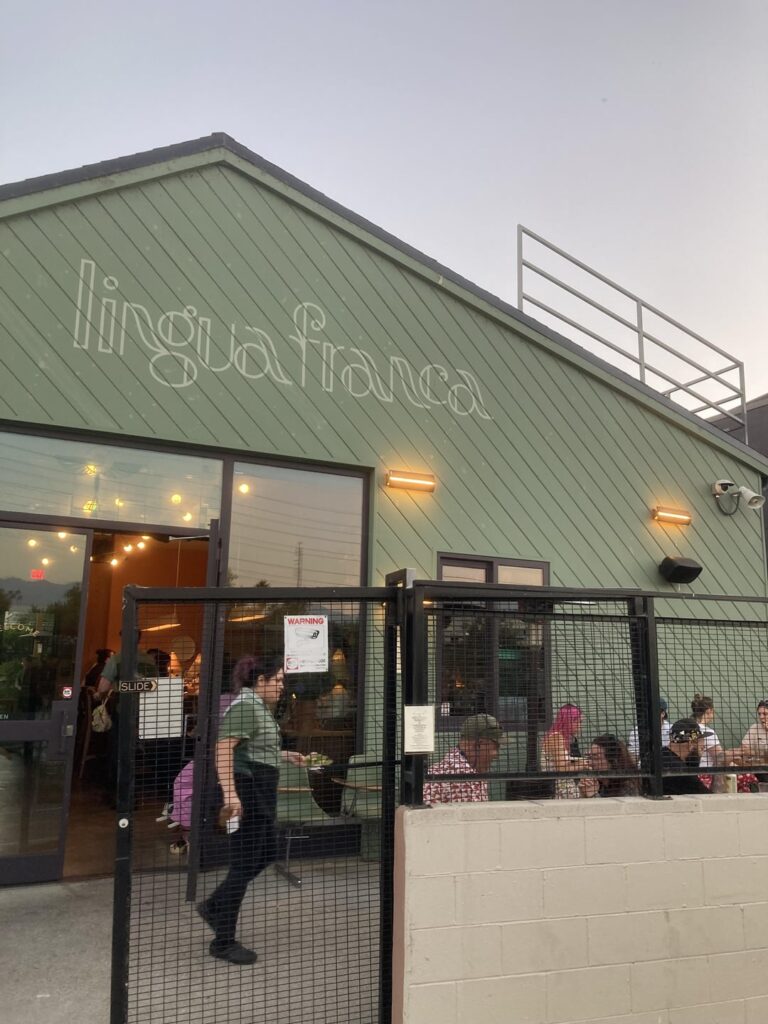 Dinner at Lingua Franca