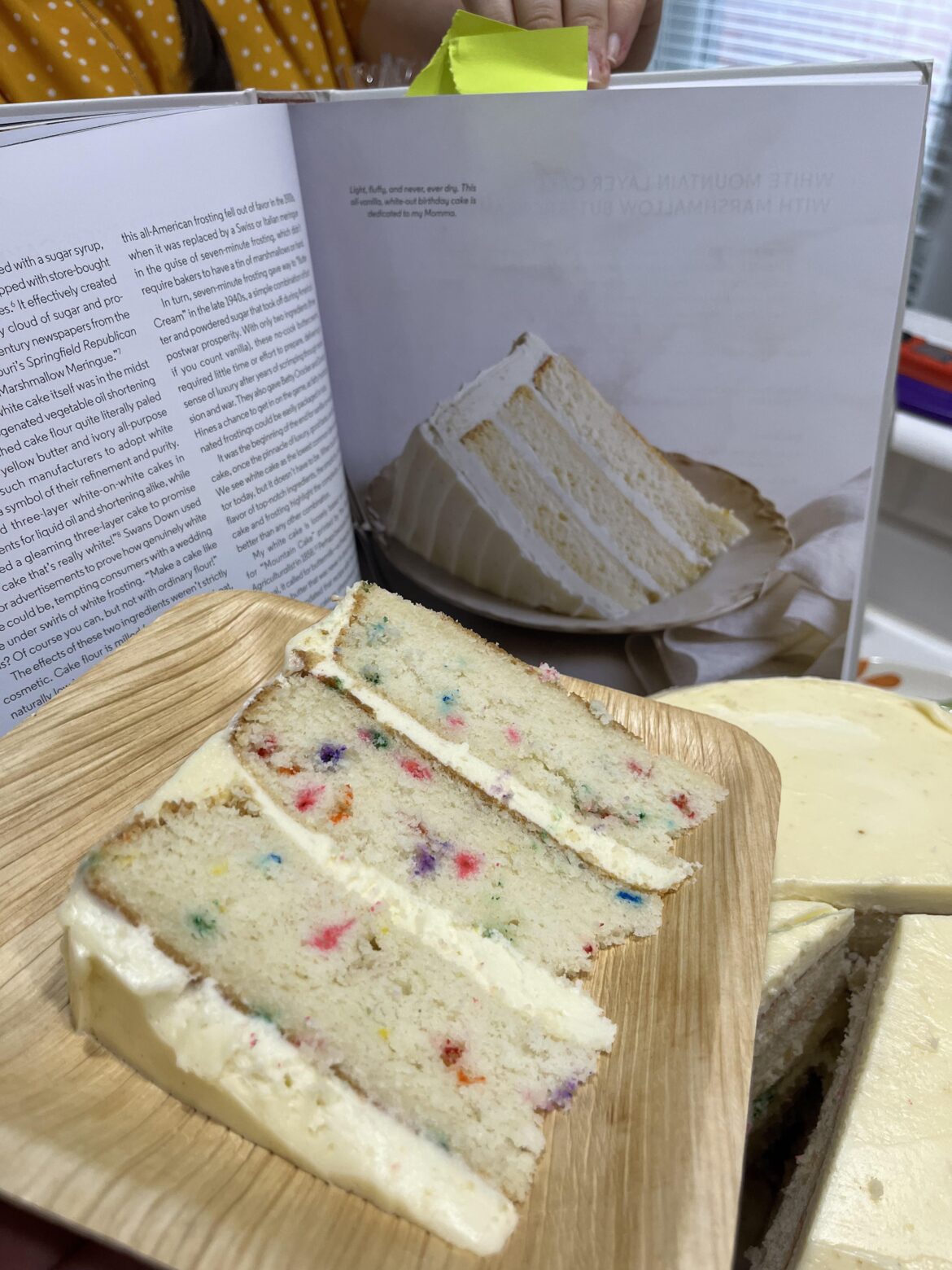Baking My Way Through Bravetart: White Mountain Layer Cake with Marshmallow Buttercream frosting