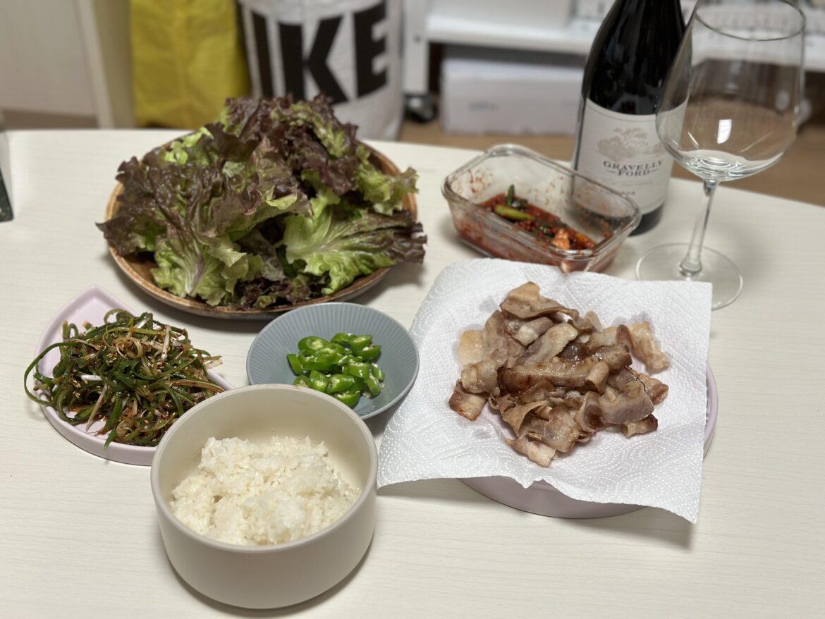 Perfect Korean BBQ meal