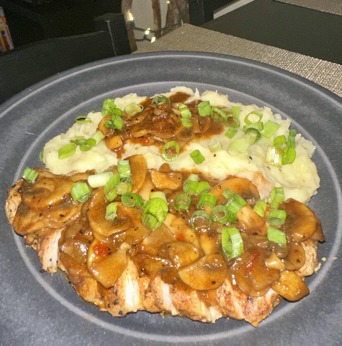 Pork chops with Balsamic Mushroom Sauce