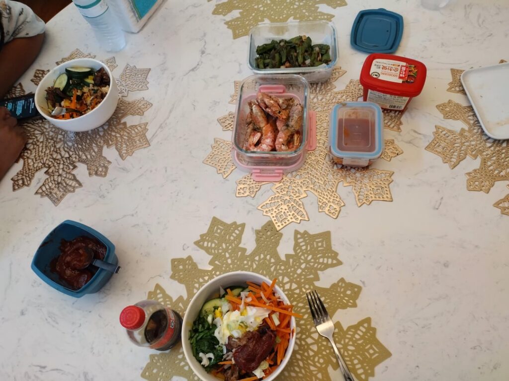 Dinner I made for family