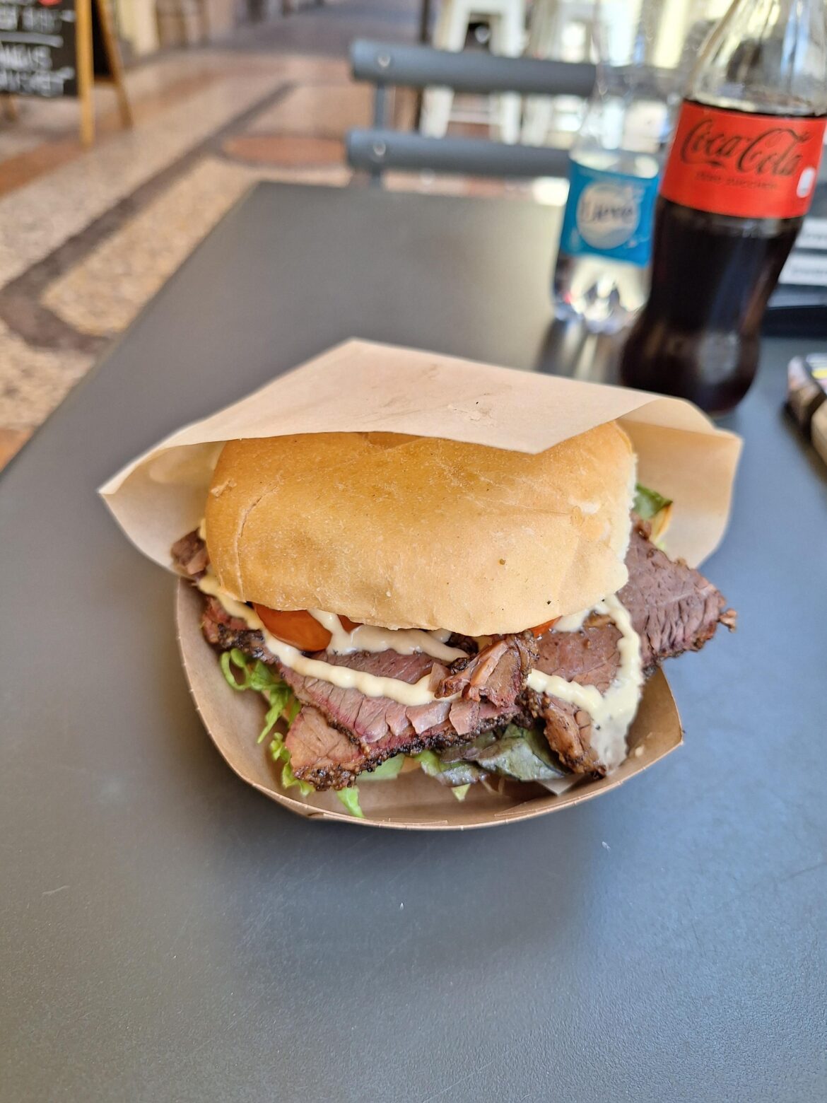 [I ate] brisket panino, Bologna Italy