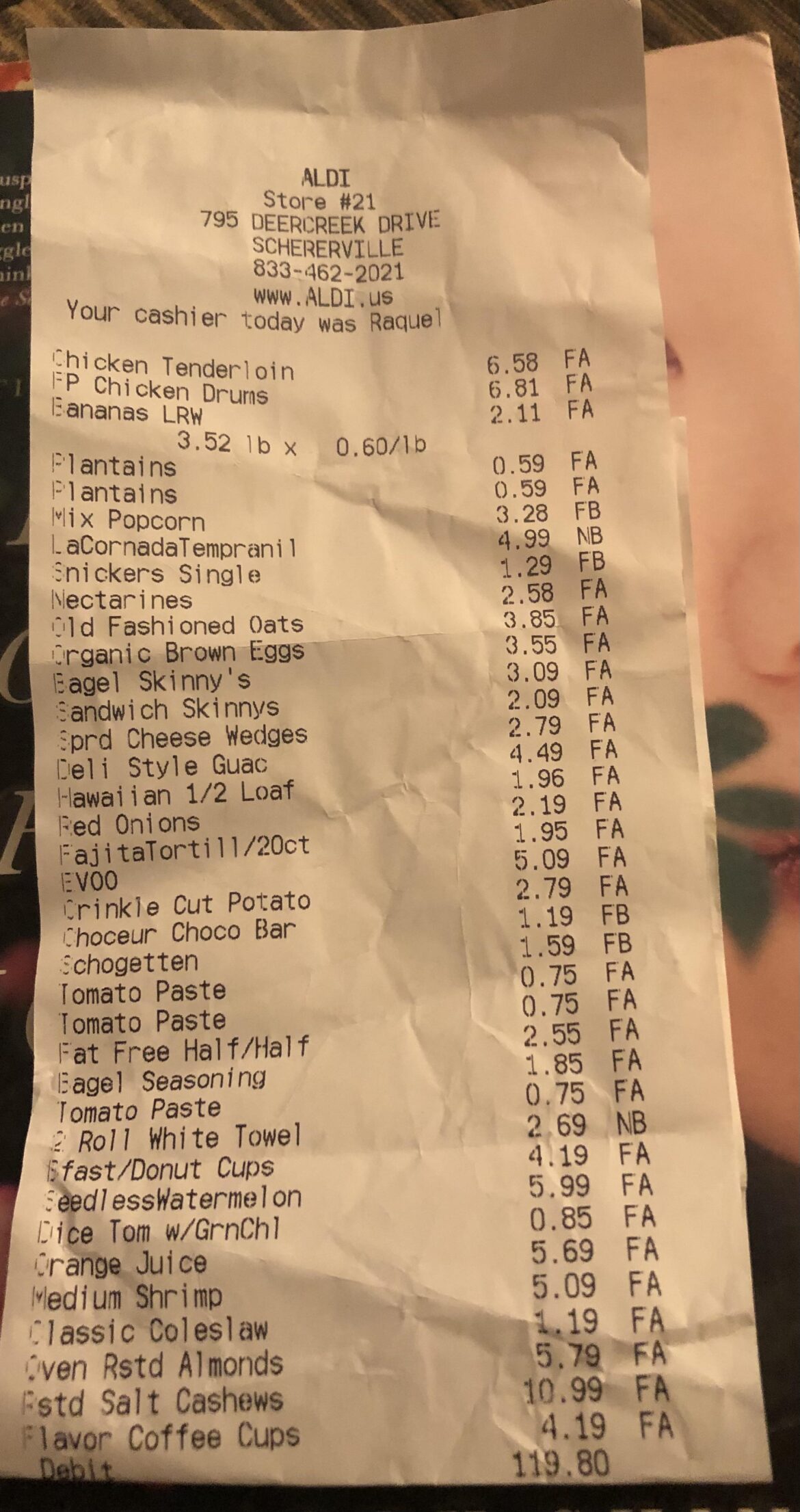 Two weeks for two at Aldi