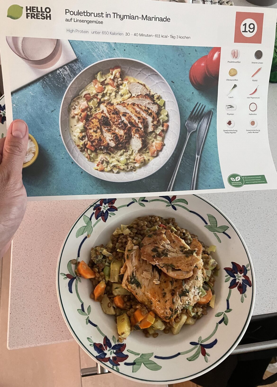 First HelloFresh meal.