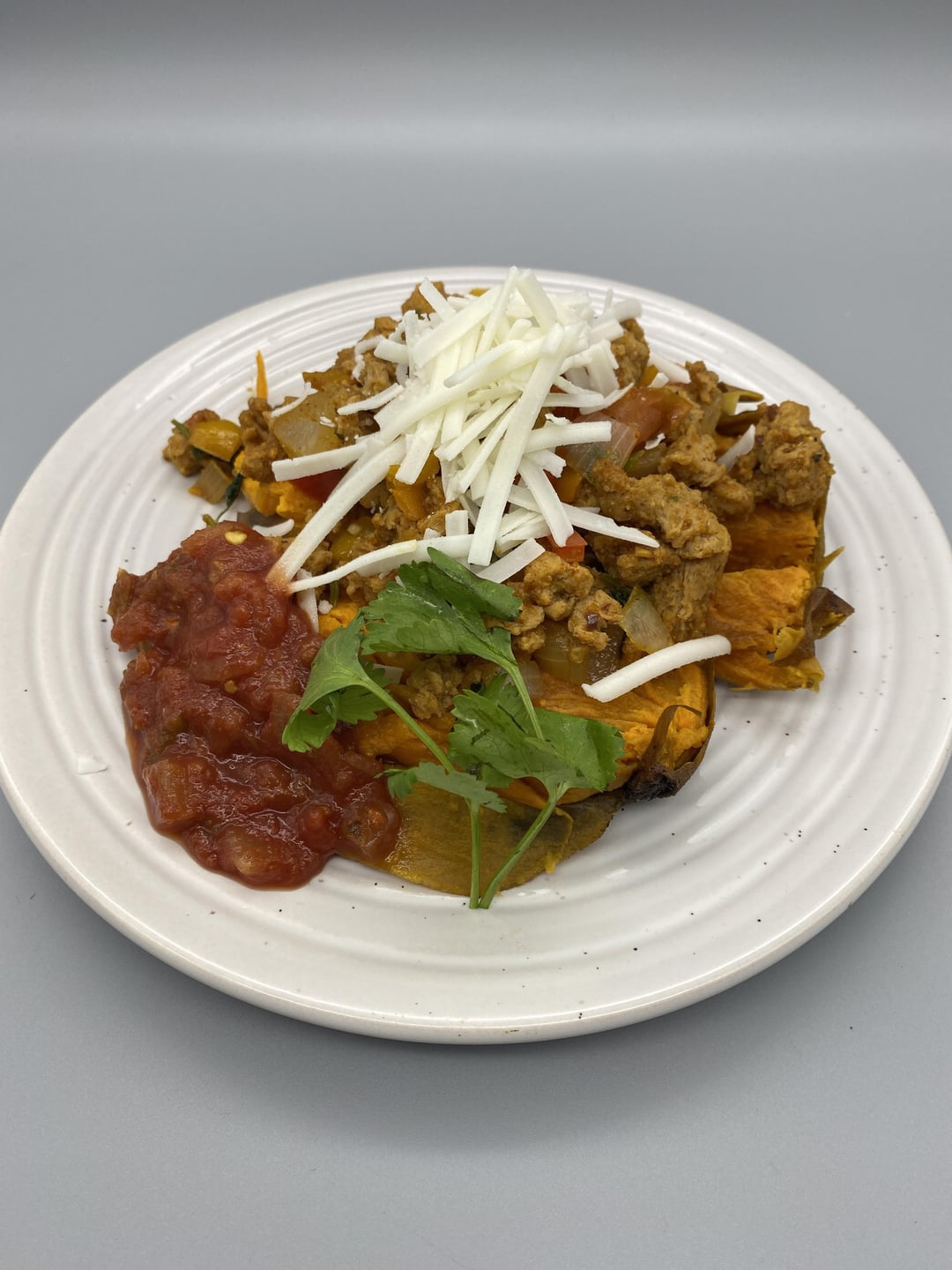 Taco stuffed sweet potato with chipotle soy curls Dining and Cooking