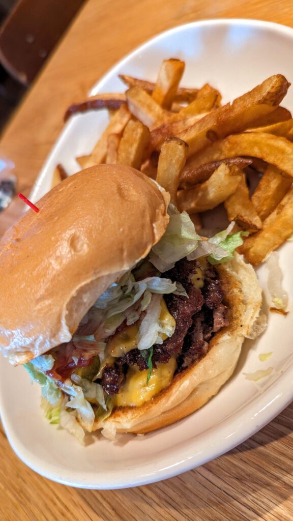 HiHo Cheeseburger, Santa Monica - HiHo Cheeseburger ($9.95), Fries ($4.95), Drink ($2.95)