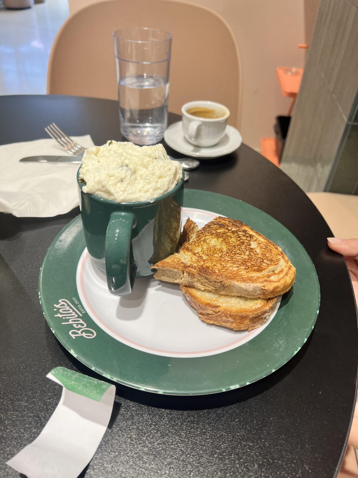 Nothing like starting the morning with a mug of scrambled eggs.