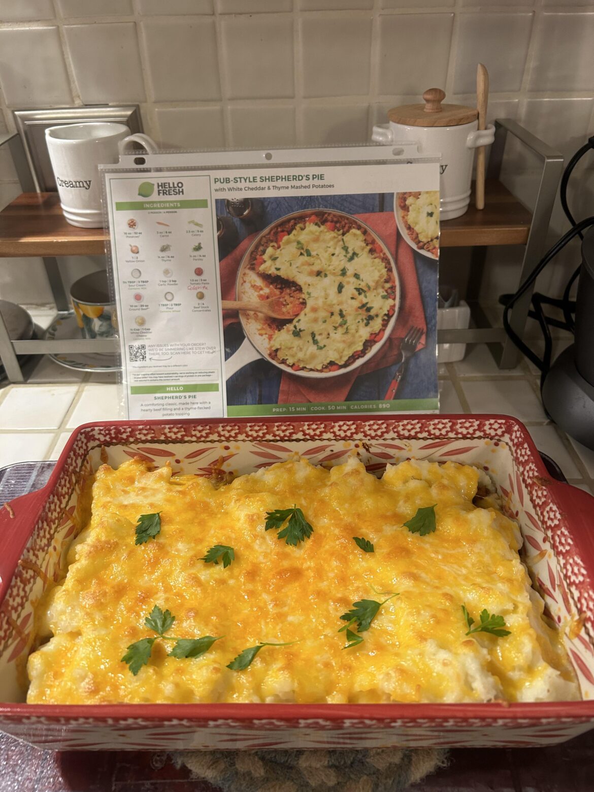Pub style shepherds pie