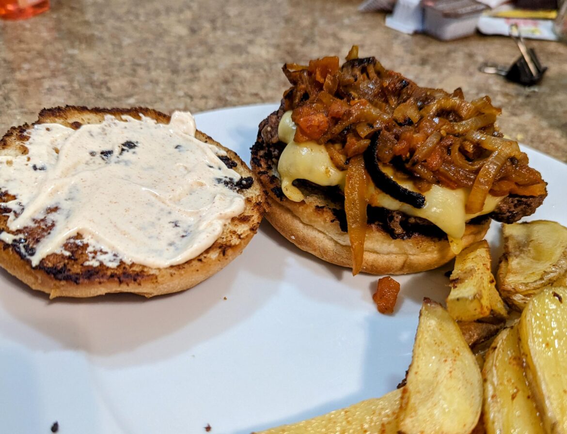 Gouda vibes burger 8/10