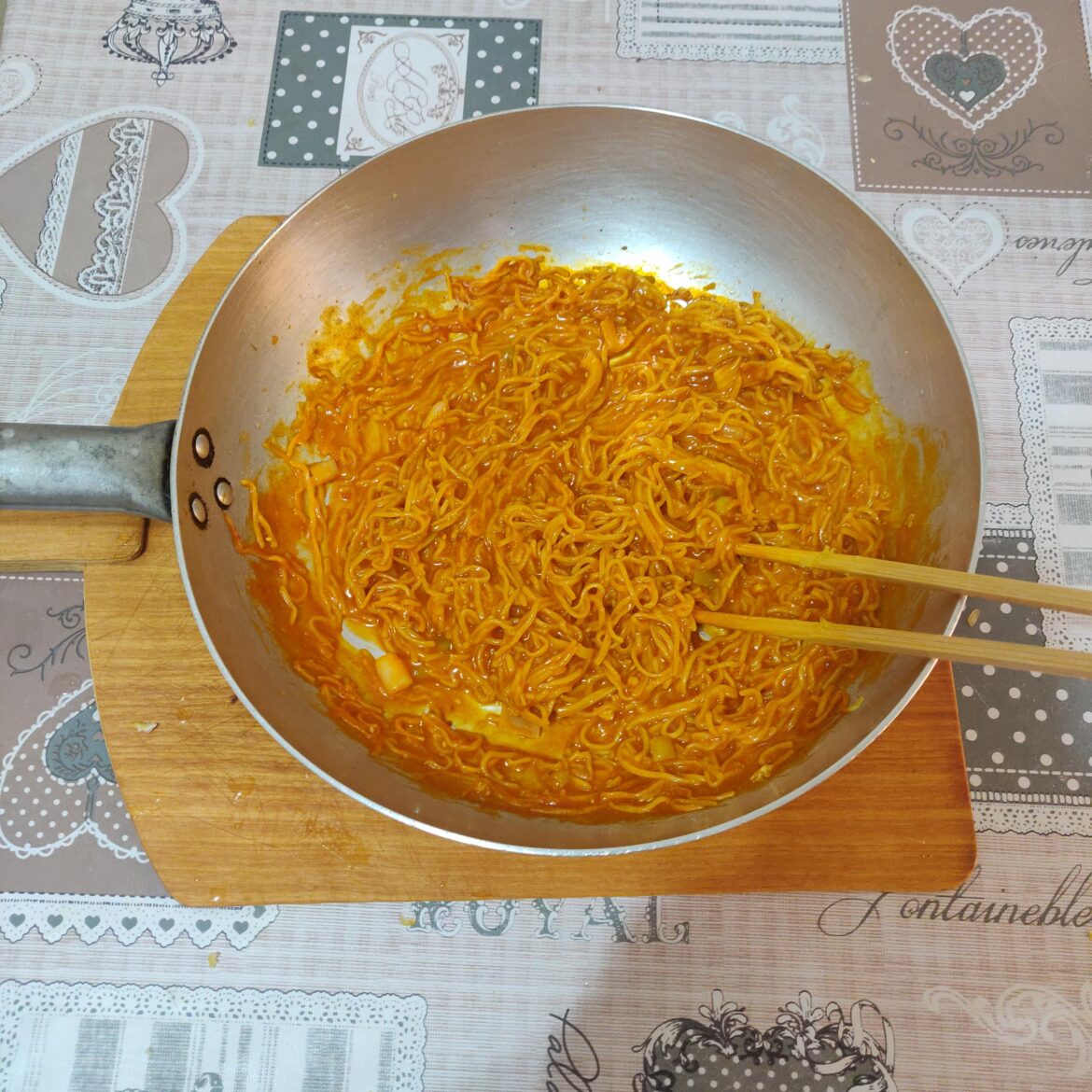 Gochujang, butter and lemon pasta. Idea courtesy of Eric Kim, he uses vinegar.