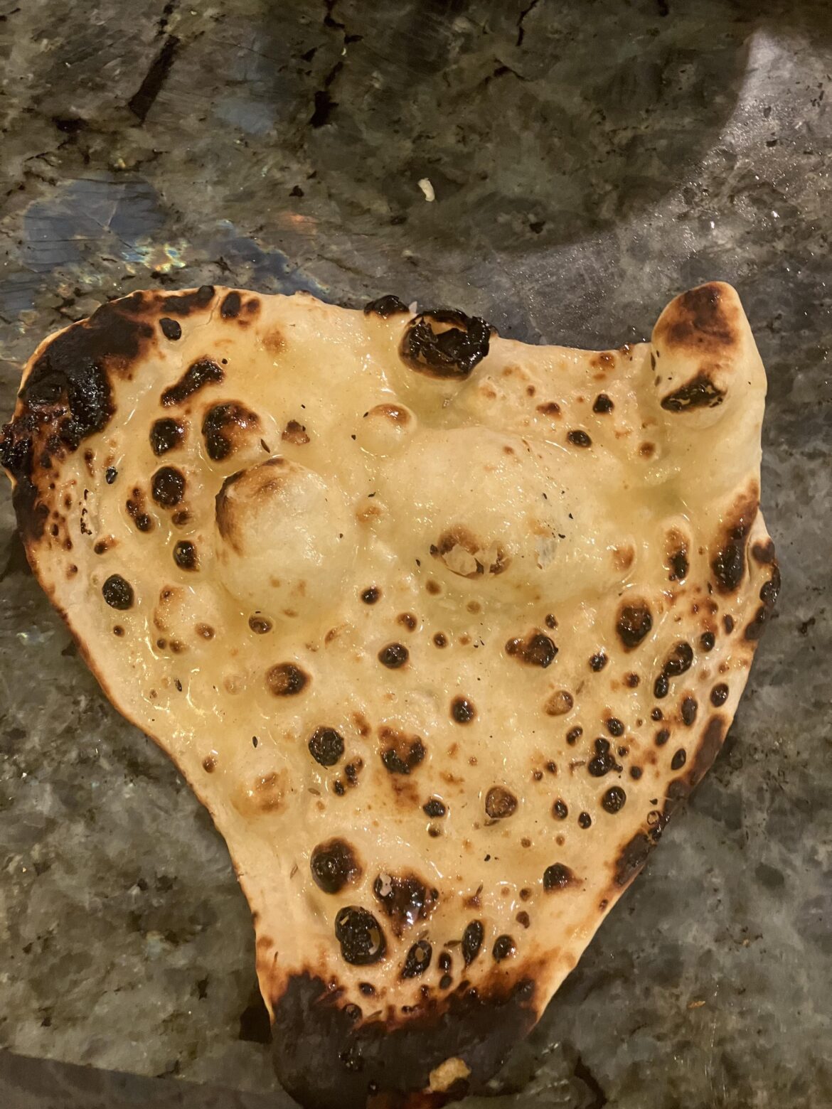Finally mastered garlic naan bread without a tandor