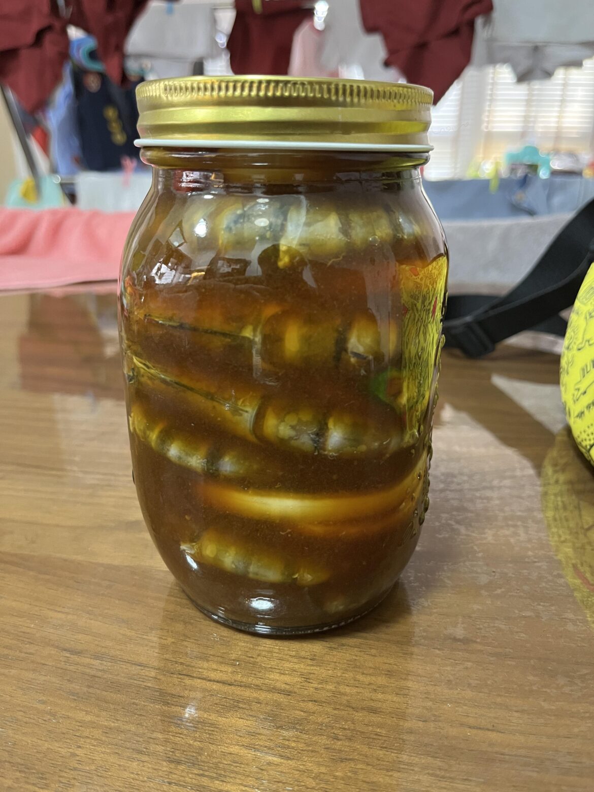 Making my second batch of soy sauce marinated raw prawns!