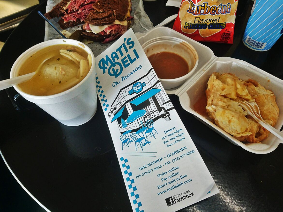 Mati's Deli 40 year's West Dearborn. Authentic Jewish Deli with Matzo Ball Soup and Knish.