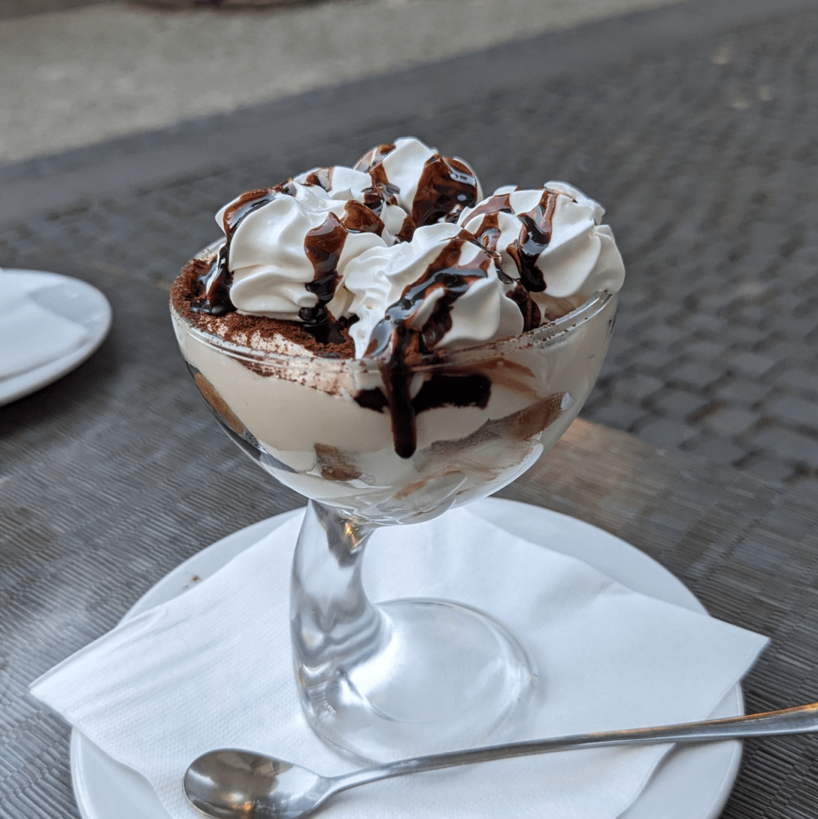 Tiramisu served in.. whatever this is?