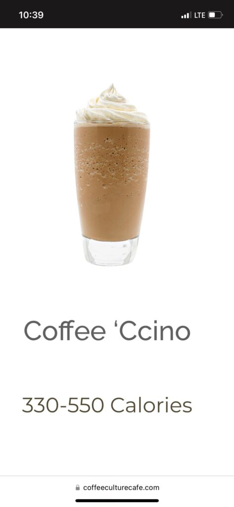 Coffee ice-ccino from coffee culture. How to make at home?