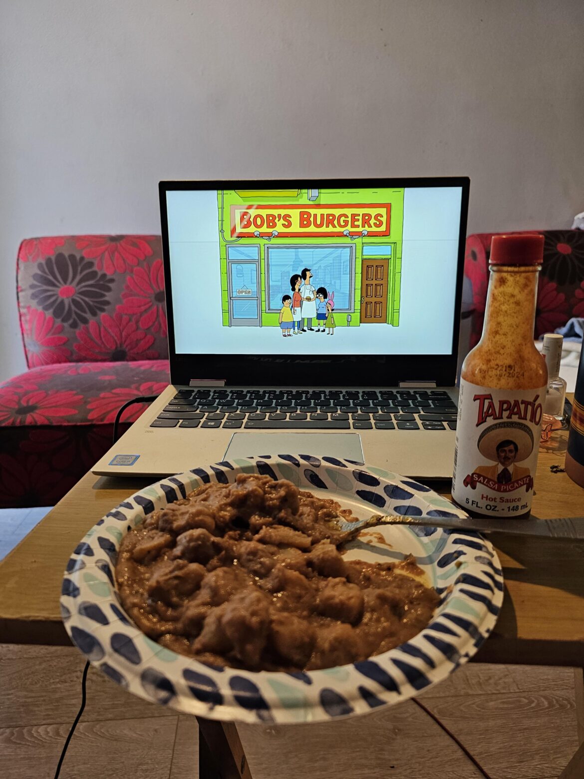 tapatio, potato, beans, bob burger