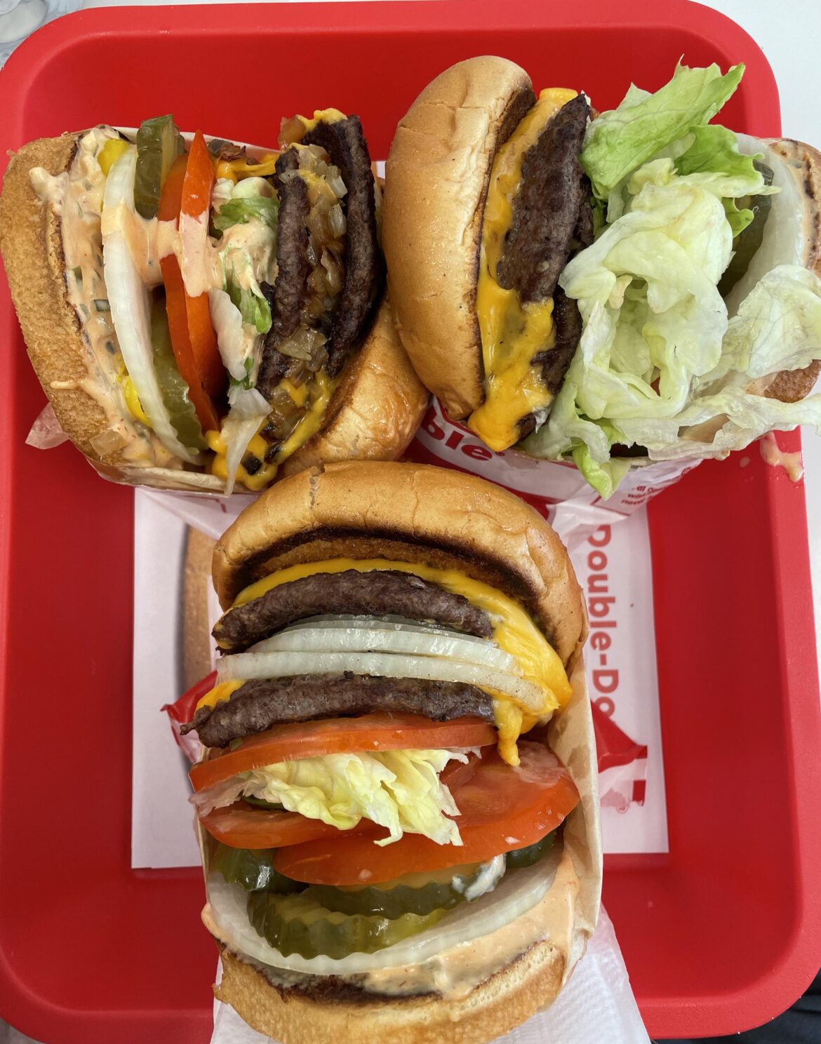 Three double doubles