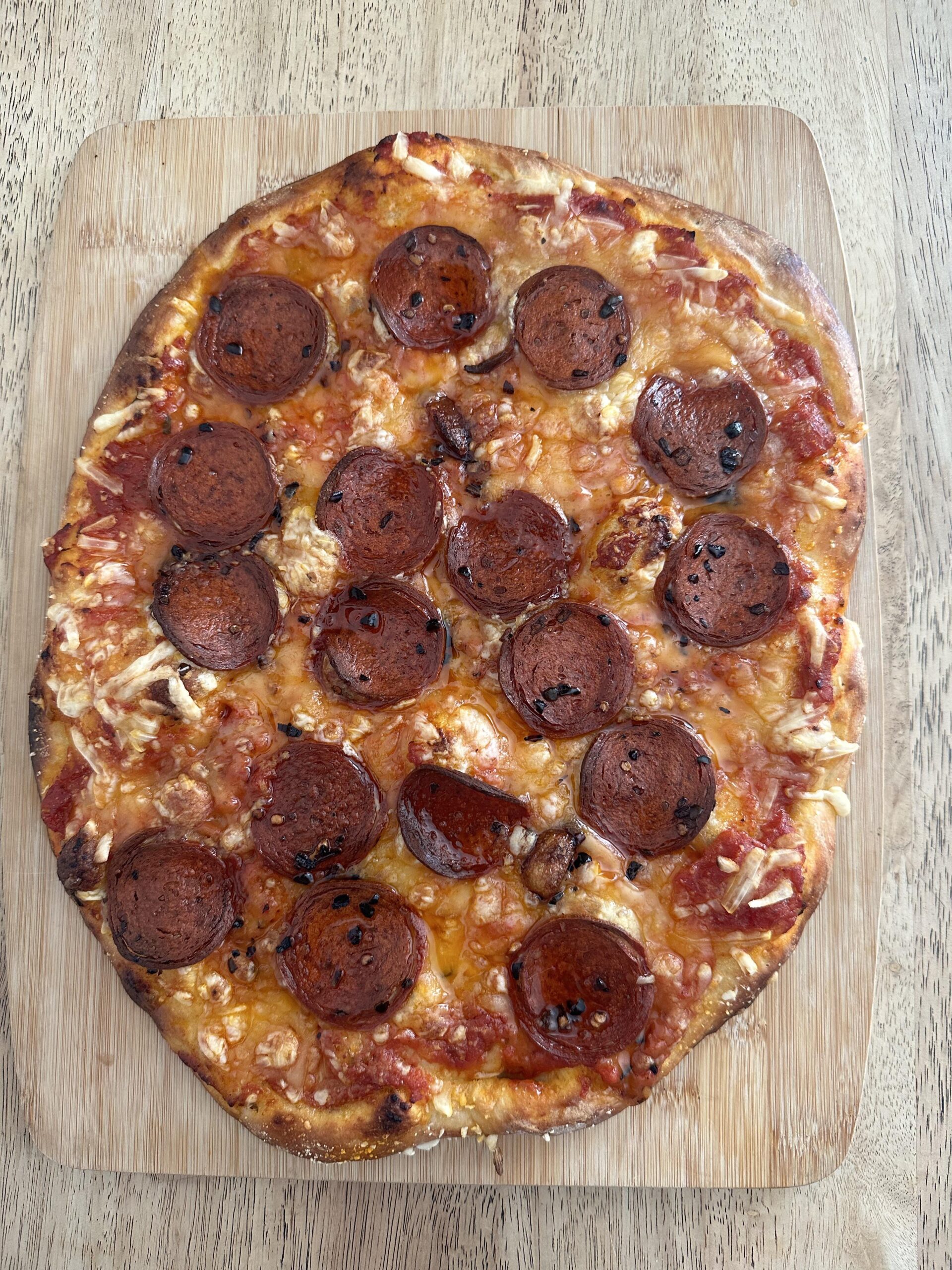 The best vegan pepperoni pizza I’ve ever made. Dining and Cooking