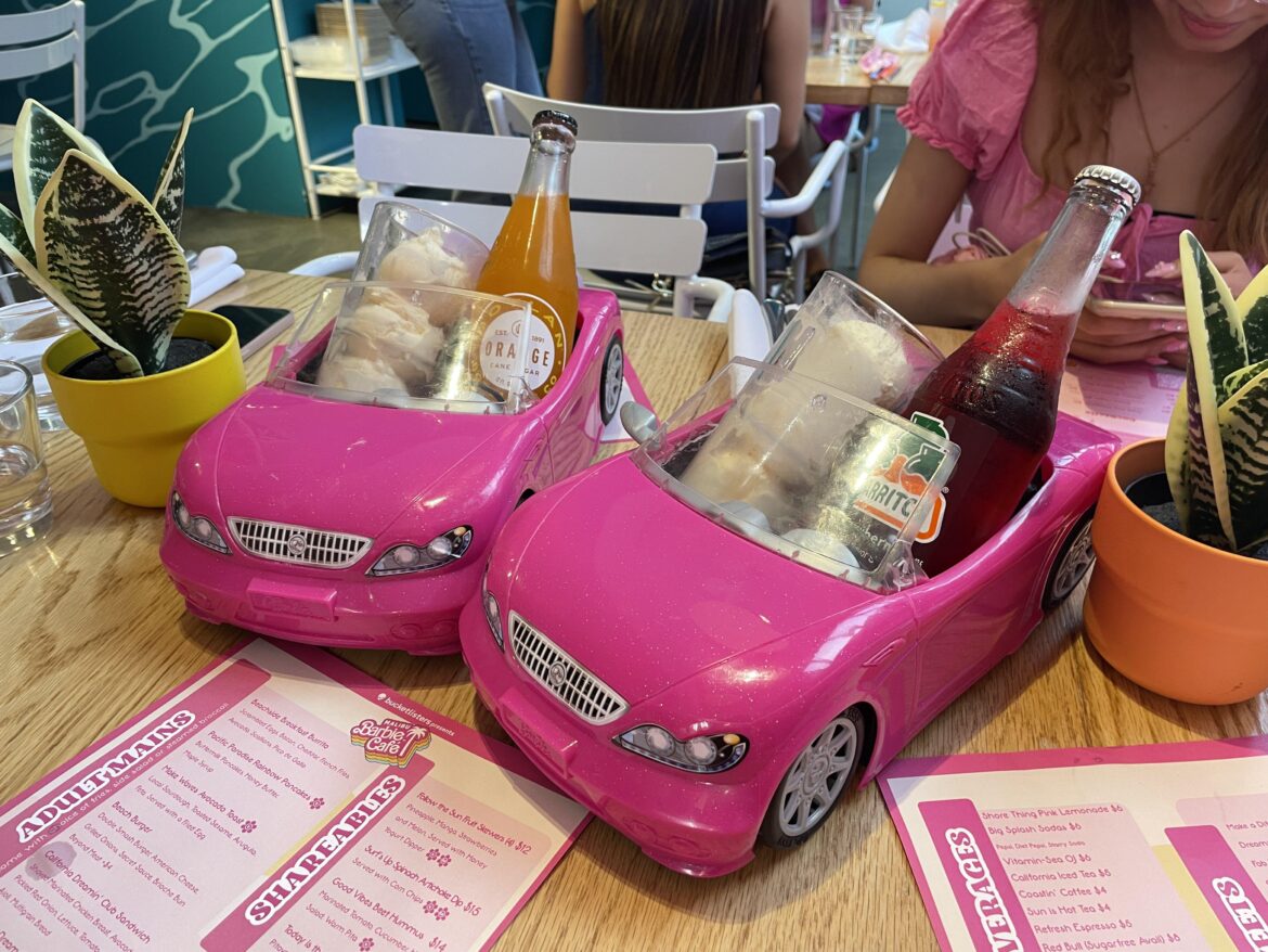 Ice Cream Float at Malibu Barbie Cafe NYC