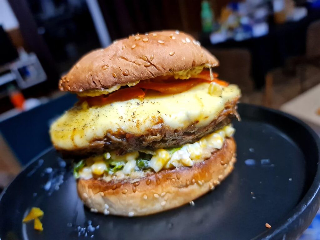 Pulled pork burger kind of thing