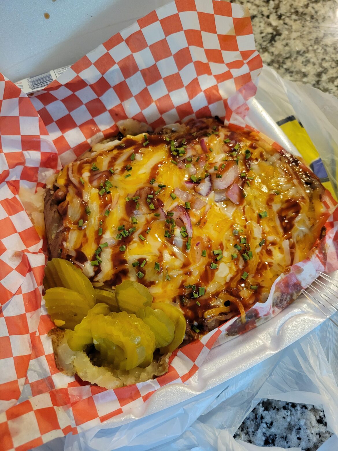 OK Anything's Baked Potato! So good!