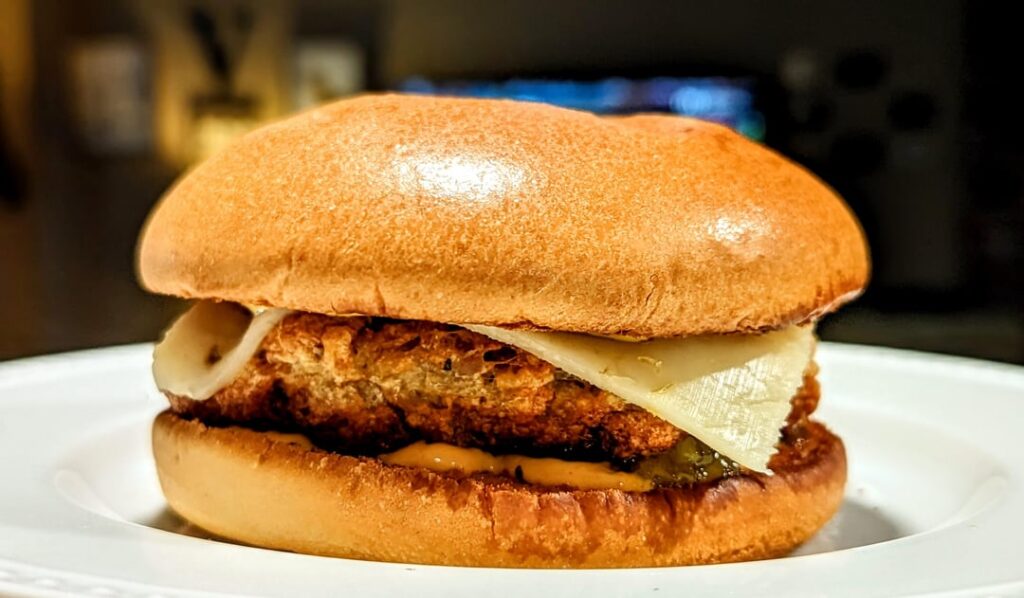 Experimental chicken sandwich