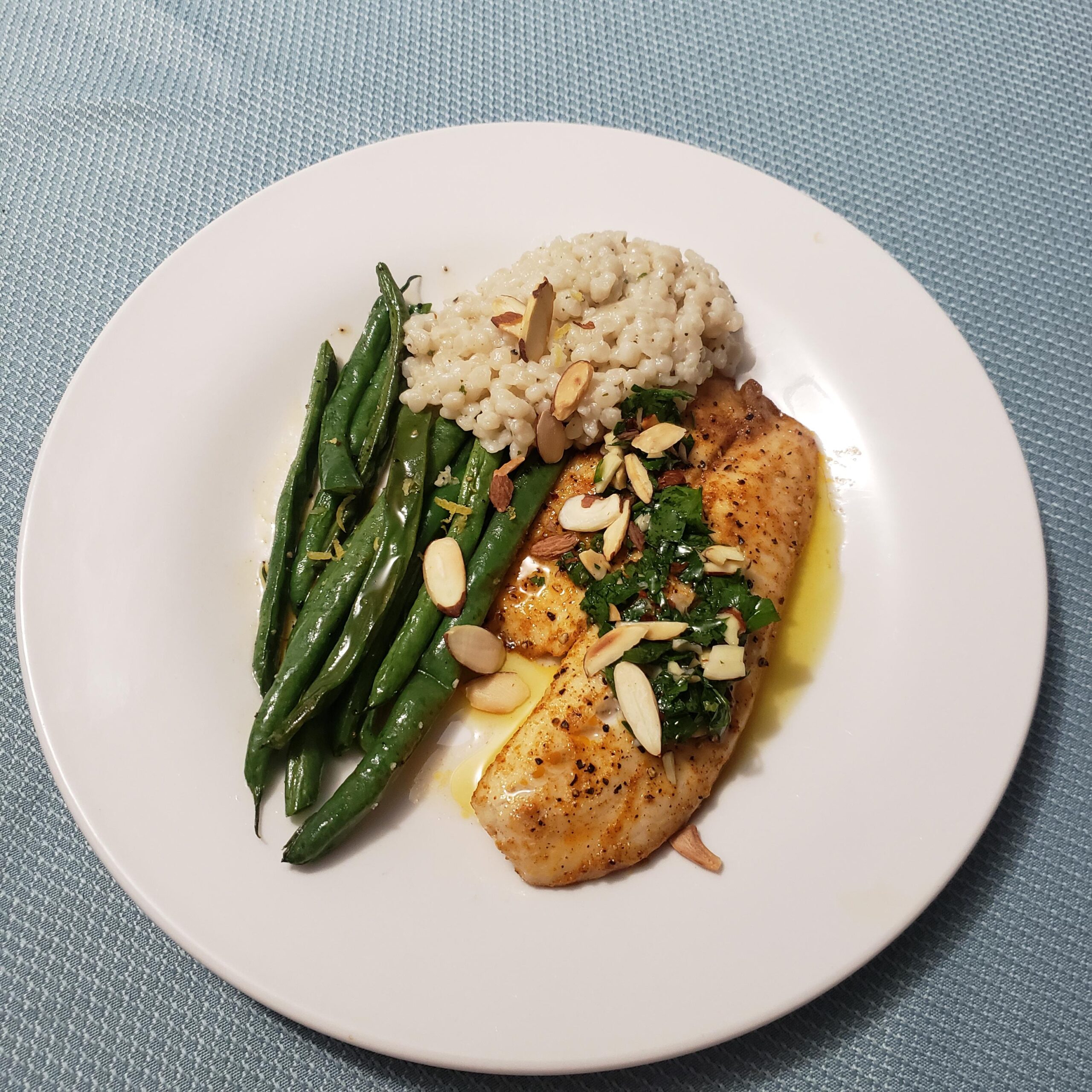 Tilapia with AlmondParsley Gremolata Dining and Cooking