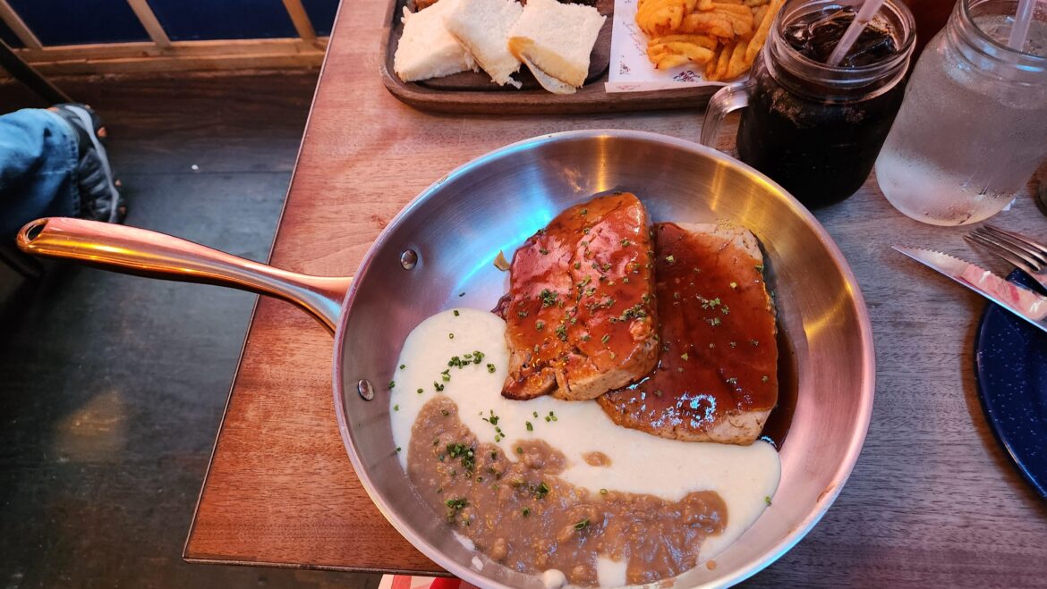 My Meatloaf was served in a pan