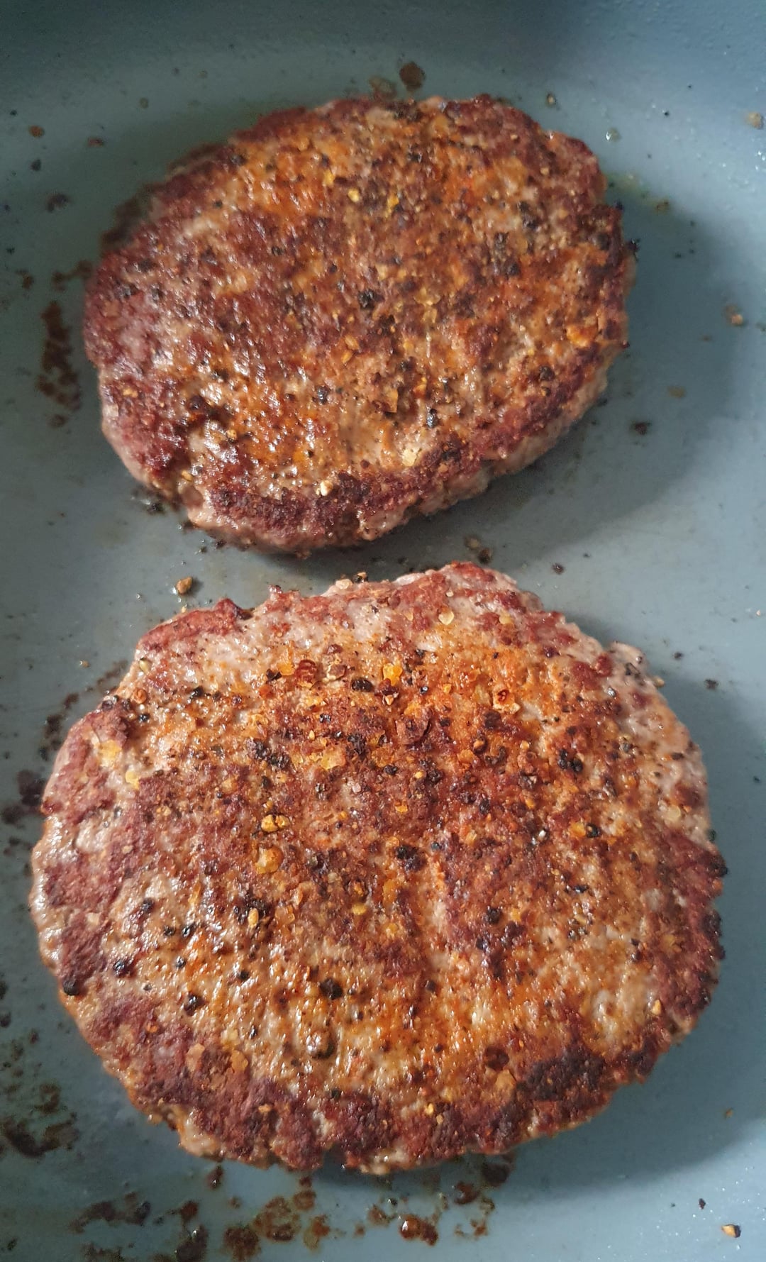 Successfully failed pan fried burgers with brie Dining and Cooking