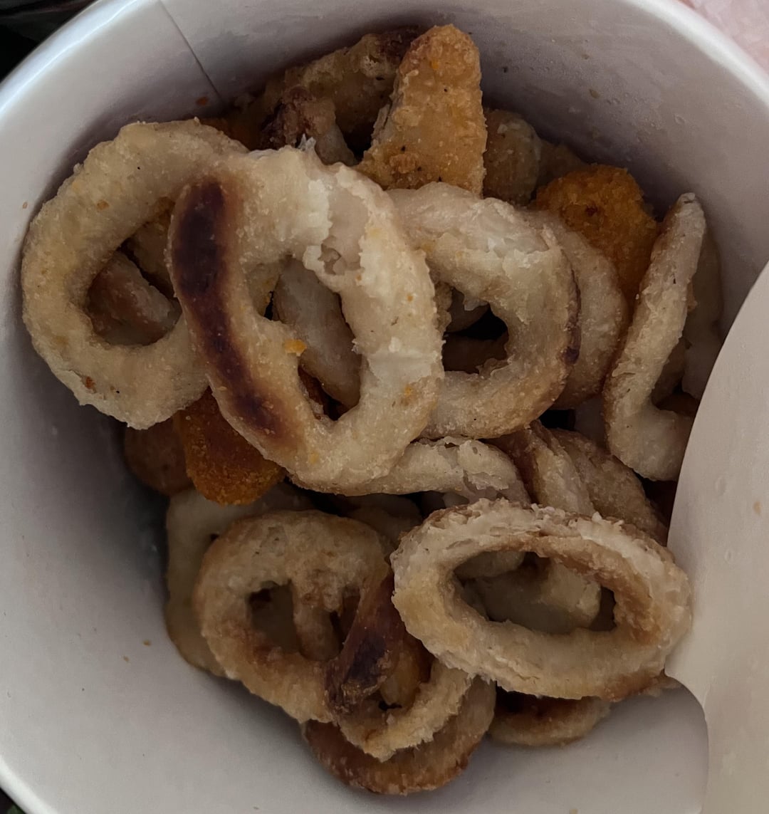 how many calories in this lamb donner and chips and one onion ring (onion rings not fried