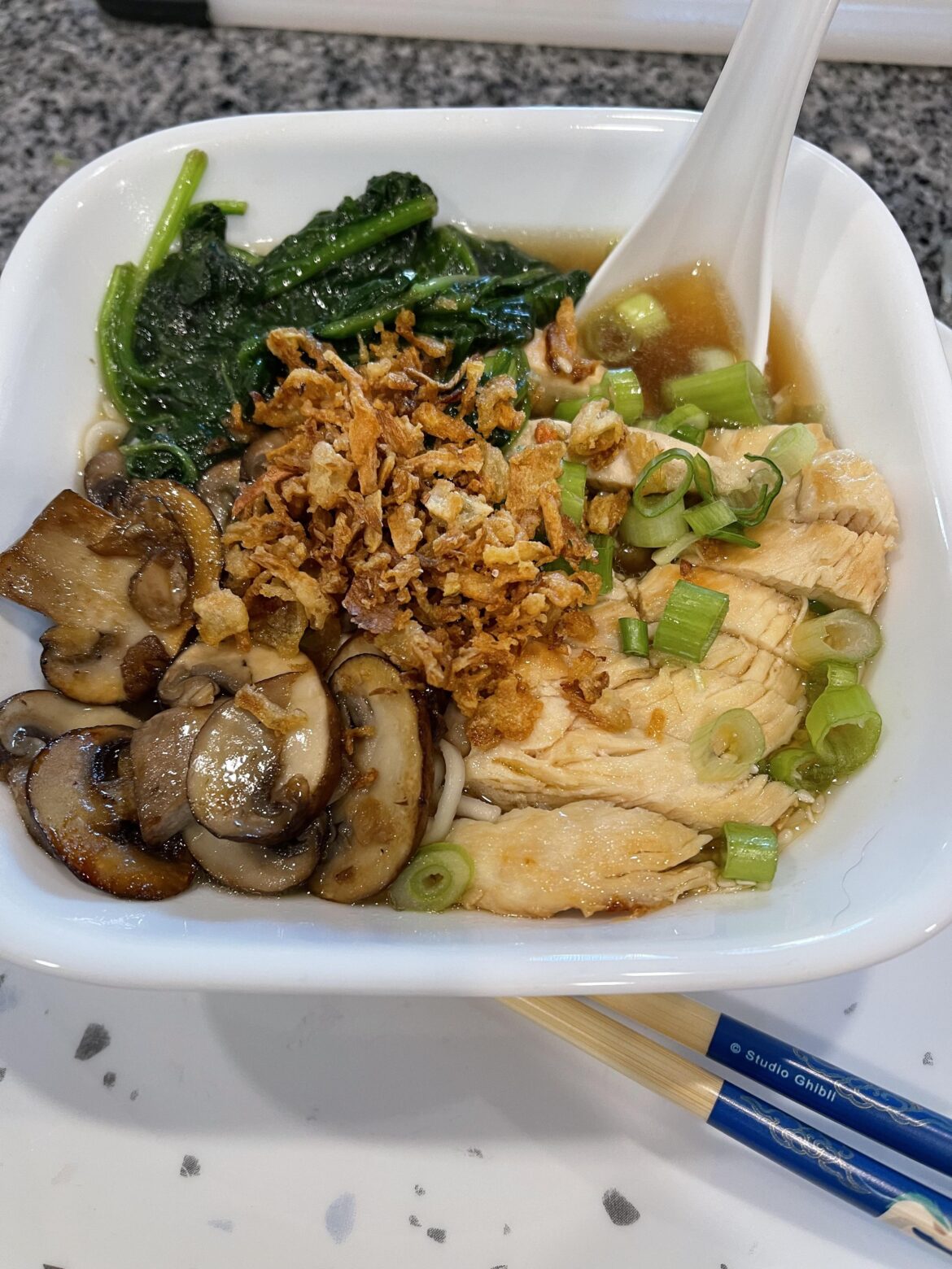 Chicken Ramen in a Shoyu-Style Broth 9/10