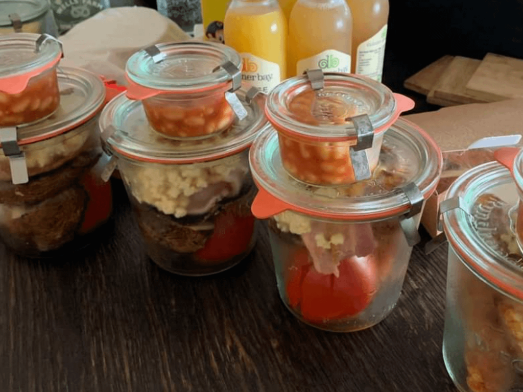 What else would you expect from room service 'breakfast', at West Midland Safari Park...