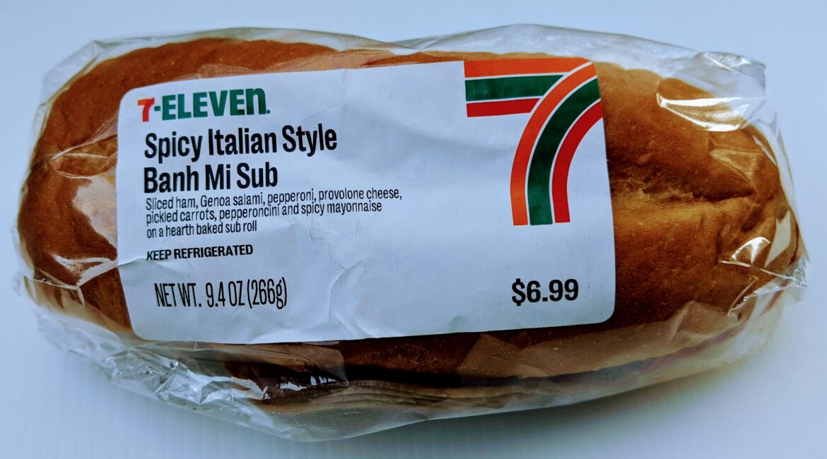 Apparently, pickled carrots and spicy mayo turn Genoa salami and pepperoni into a Bahn Mi. Van Nuys.