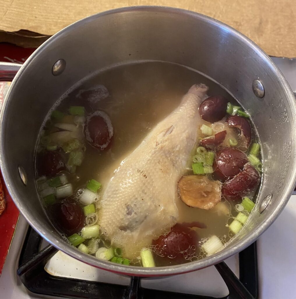 Love using these frozen Samgye-tang (삼계탕) as a easy base for a quick and easy chicken soup