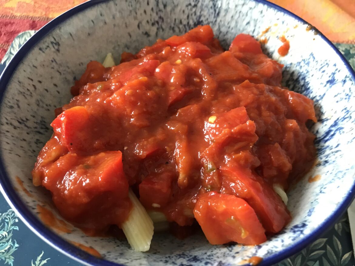 Invented my own chilli pasta recipe