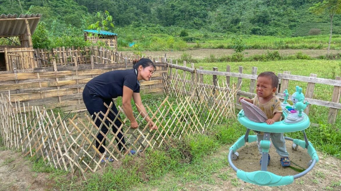 Single Mom - Bundle of Bamboo Leaves Cakes for Sale, Repairing Vegetable Garden Damaged by Storms