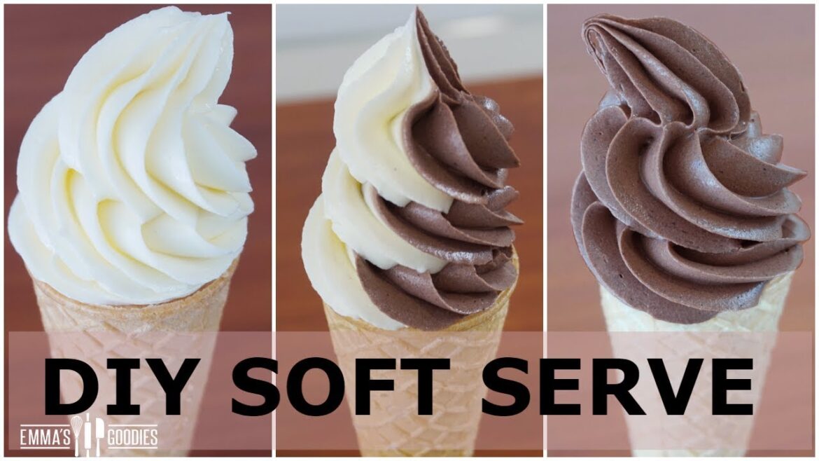 Homemade Soft Serve Ice Cream Recipe! ( Pipeable – NO Machine – NO Condensed Milk ) Homemade Soft Serve Ice Cream Recipe! ( Pipeable - NO Machine - NO Condensed Milk )