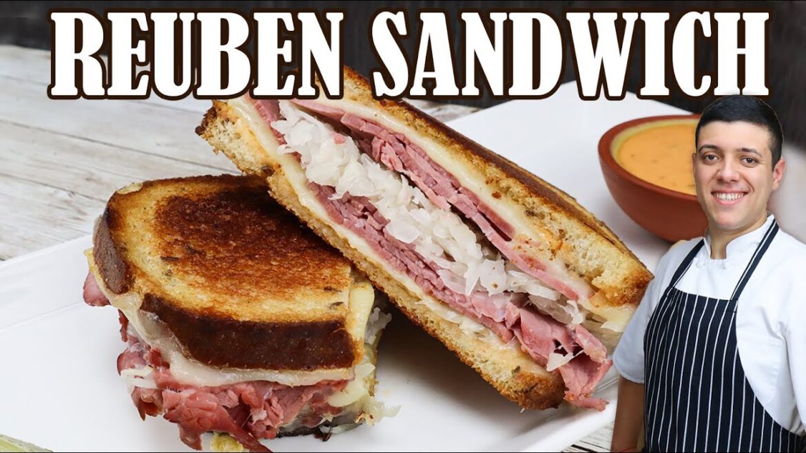How to Make Reuben Sandwich | Corned Beef Sandwich Recipe by Lounging ...