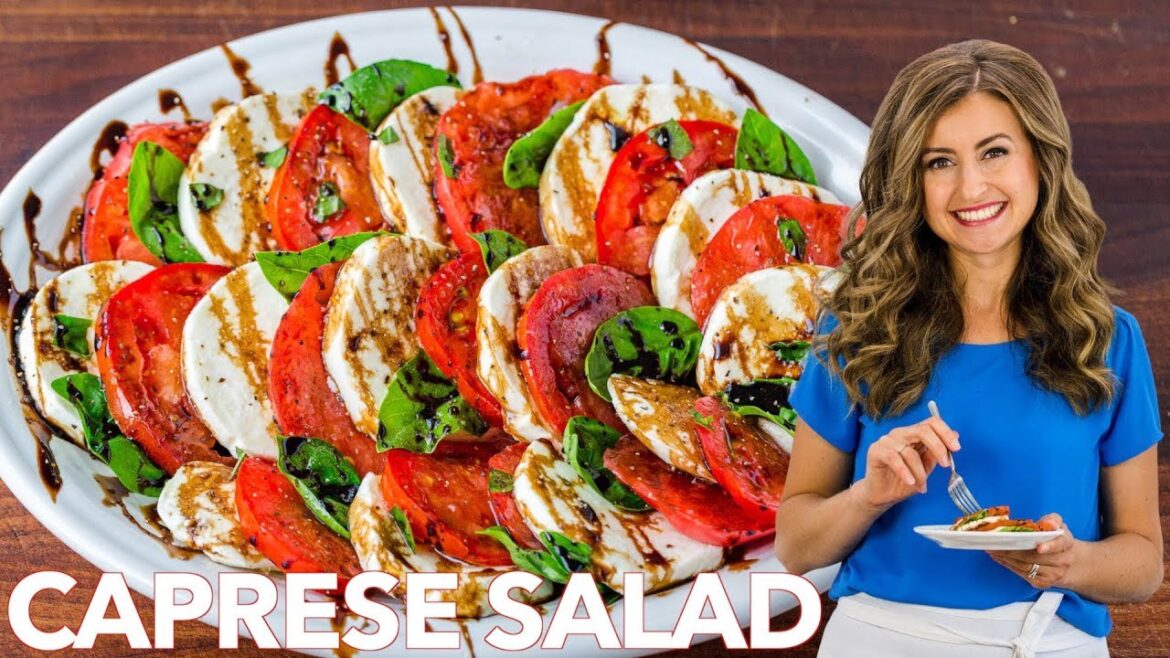 Easy Caprese Salad Recipe with Balsamic Glaze